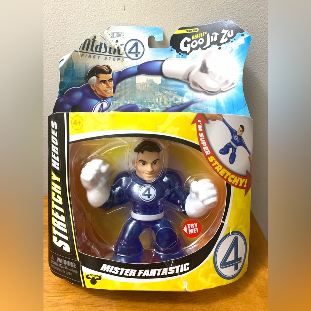 Heroes of Goo Jit Zu Fantastic Four Mr. Fantastic Action Figure 5”